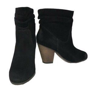 Chinese Laundry Suede Chunky Heel Over ankle High